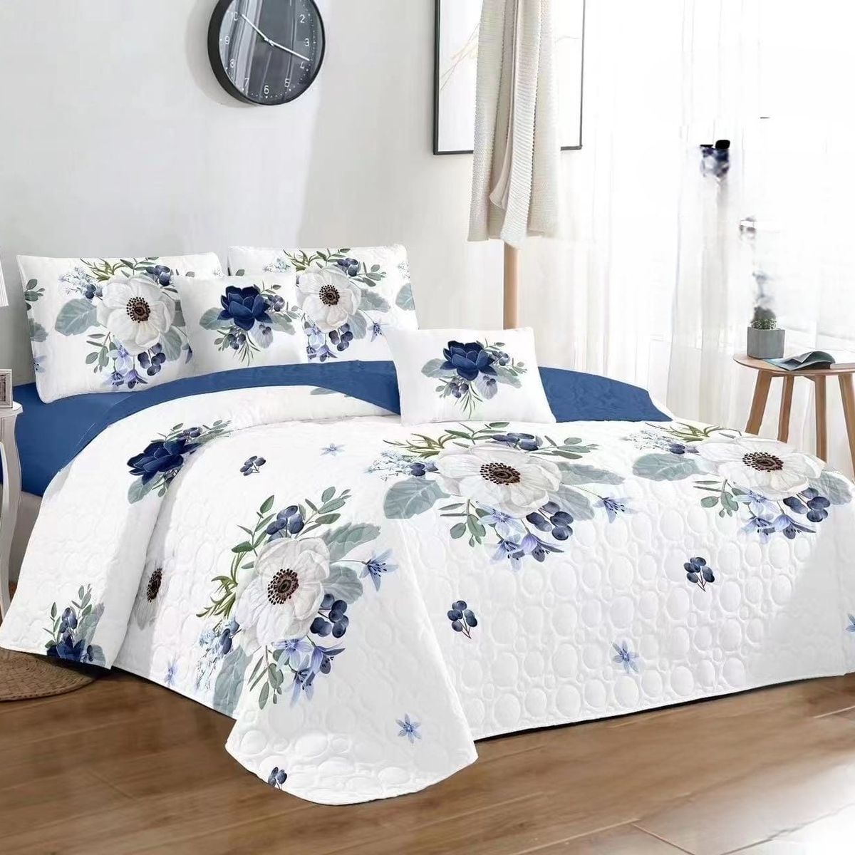 ANGELES DEL HOGAR - Cobertor de verano Quilt 2 plazas