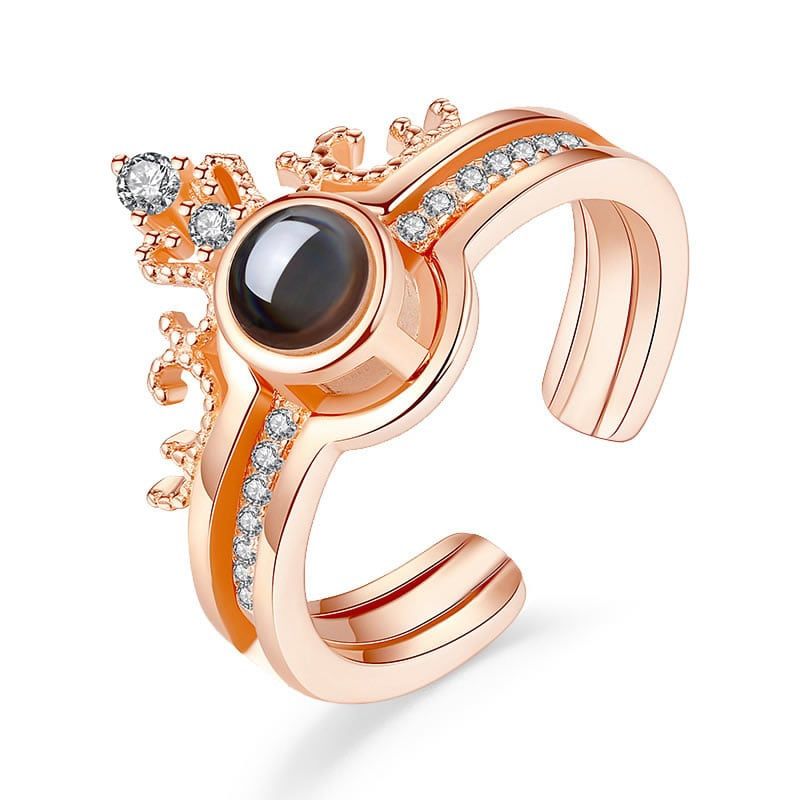 TODOJOYAS - Anillo Te amo en 100 Idiomas Dorado
