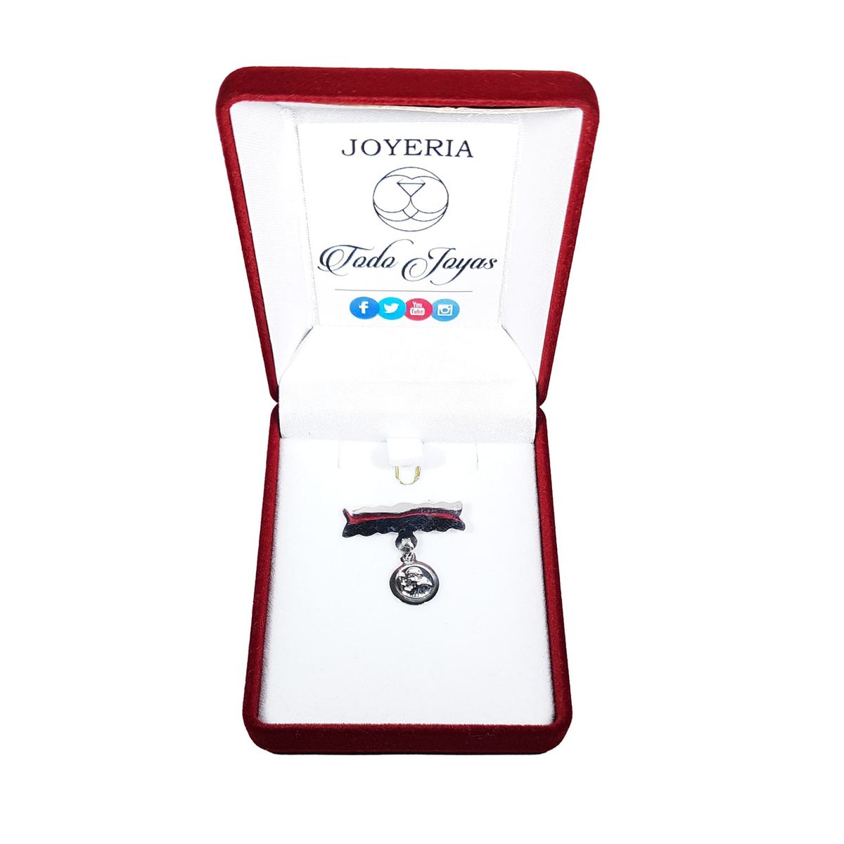 TODOJOYAS - Prendedor con Medalla de San Benito Bebe