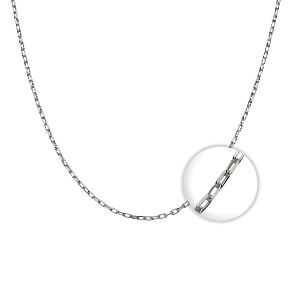 TODOJOYAS - Cadena Plata 925 1mm 50cm Modelo Tradicional