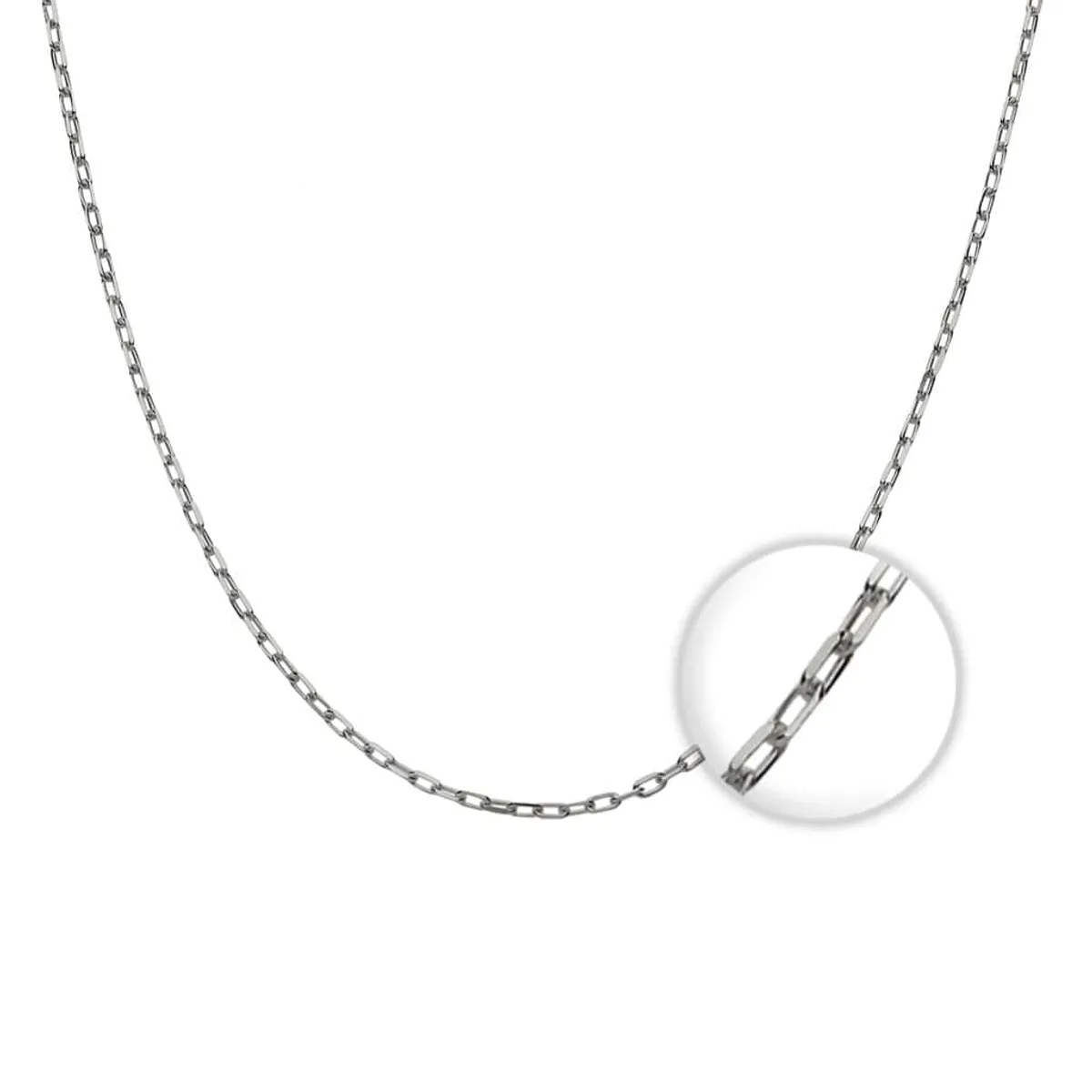 TODOJOYAS - Cadena Plata 925 1mm 50cm Modelo Tradicional