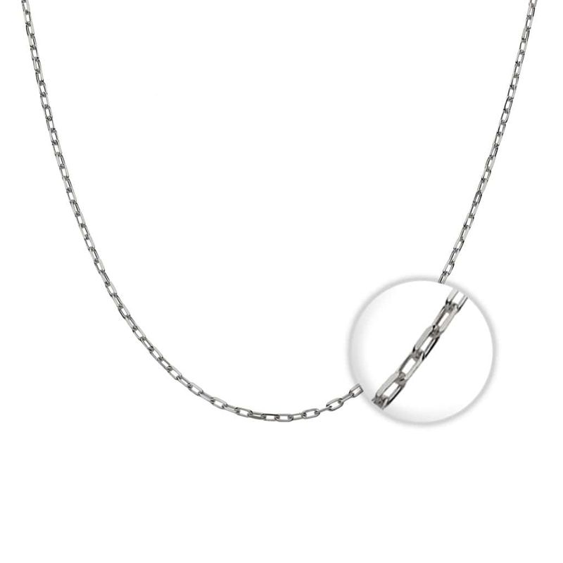 TODOJOYAS - Cadena Plata 925 1mm 50cm Modelo Tradicional