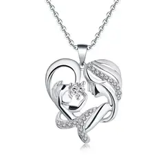 TODOJOYAS - Collar Mama y Bebe Amor Madre Plateado
