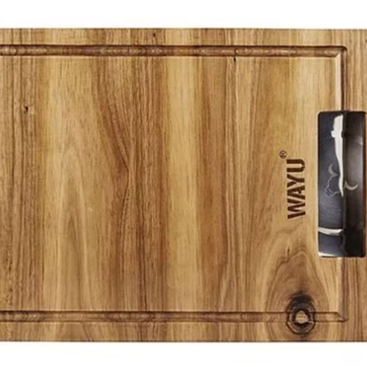 WAYU - TABLA MADERA BOWL  ACERO WAYU