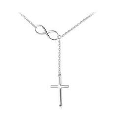 TODOJOYAS - Collar Plata 925 Cruz con Infinito