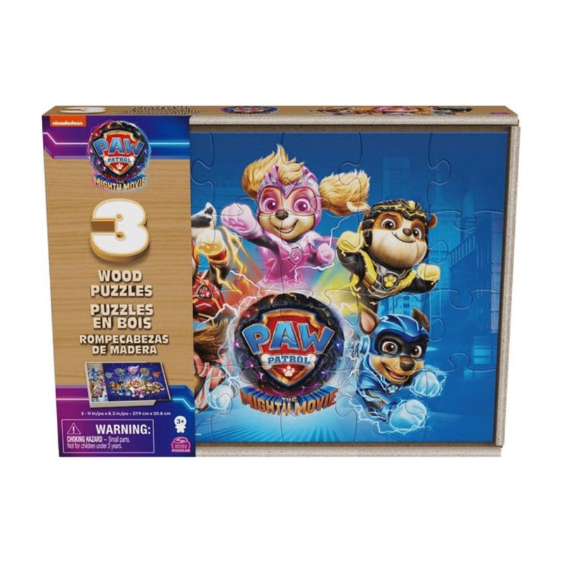PAW PATROL - Puzzles 3 En 1 Paw Patrol The Mighty Movie 72 Piezas