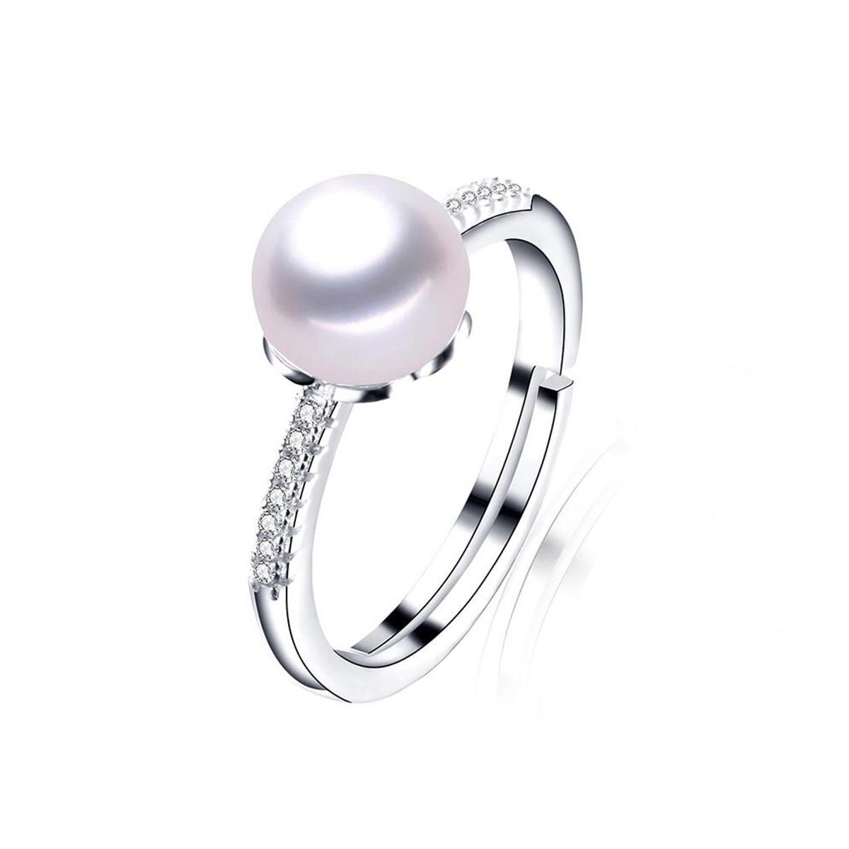 TODOJOYAS - Anillo Plata 925 Perla Blanca