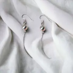 GENERICO - Aros de Plata Bolita Cola