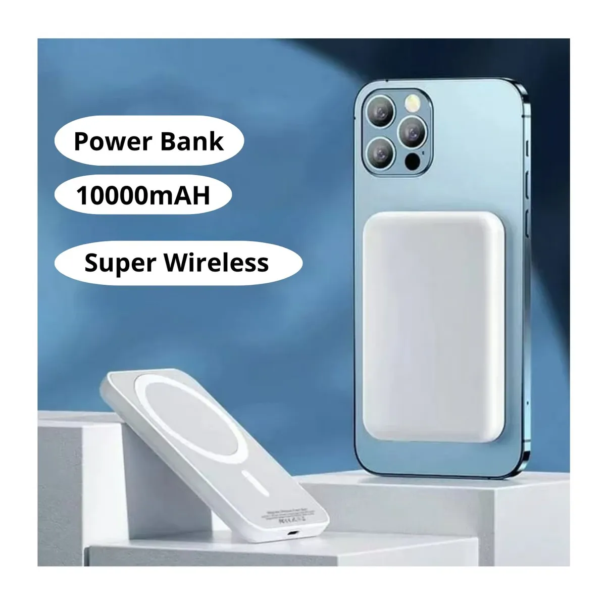 GENERICO - Bateria Portatil Magsafe Magnetic Para iPhone 12 13 14 15 16 17 5.000mAH