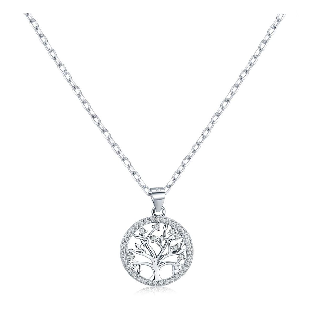 TODOJOYAS - Collar Arbol de la Vida Circones Plateado