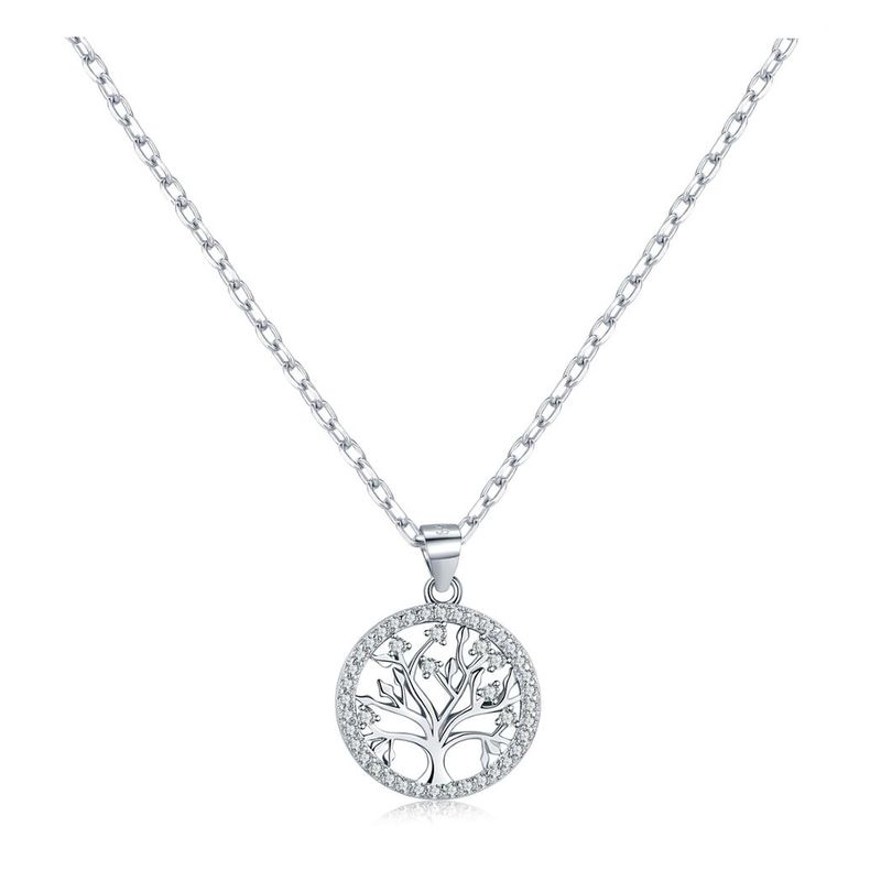 TODOJOYAS - Collar Arbol de la Vida Circones Plateado