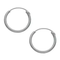 TODOJOYAS - Aros Plata 925 Argolla Lisa 14mm