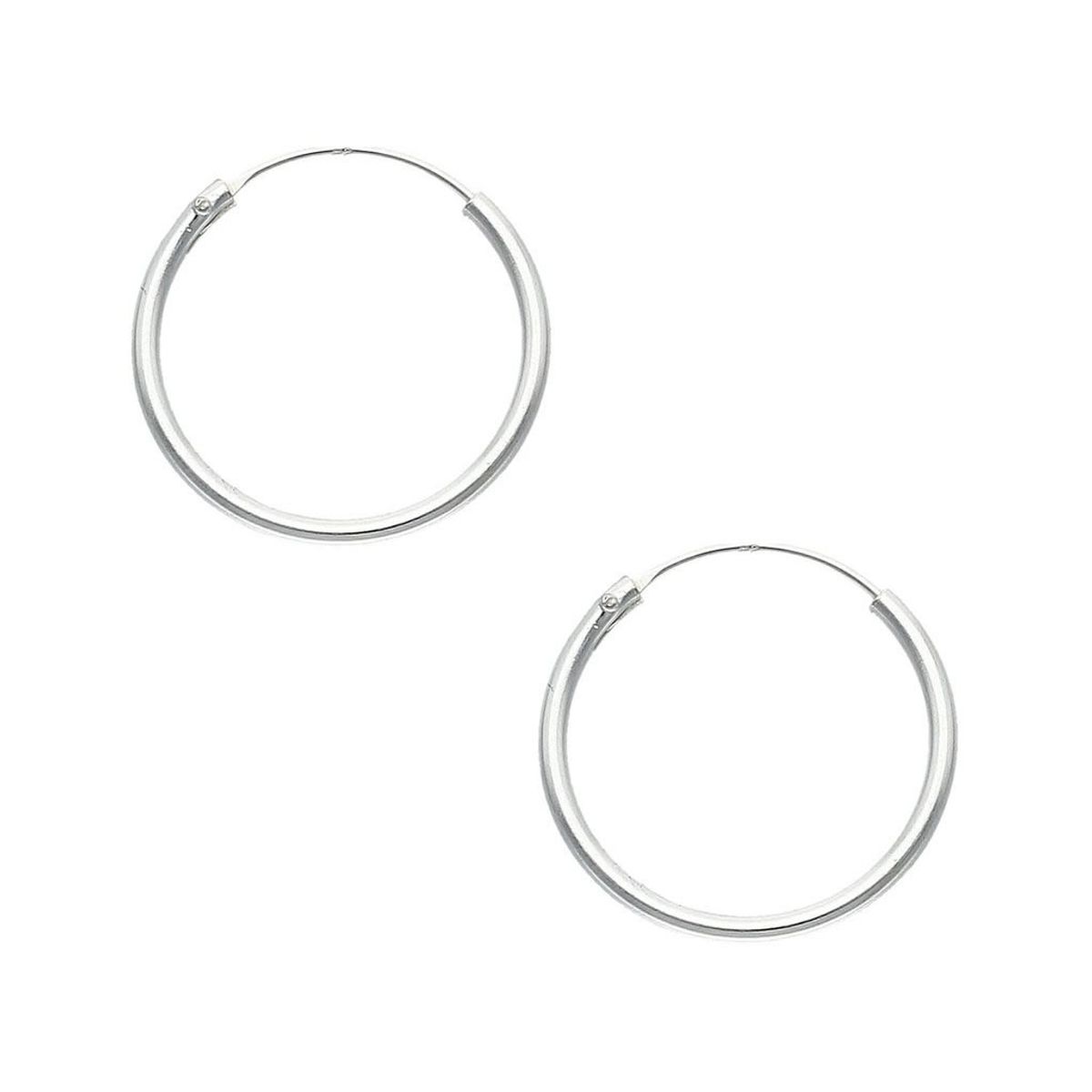 TODOJOYAS - Aros Plata 925 Argolla Lisa 18mm