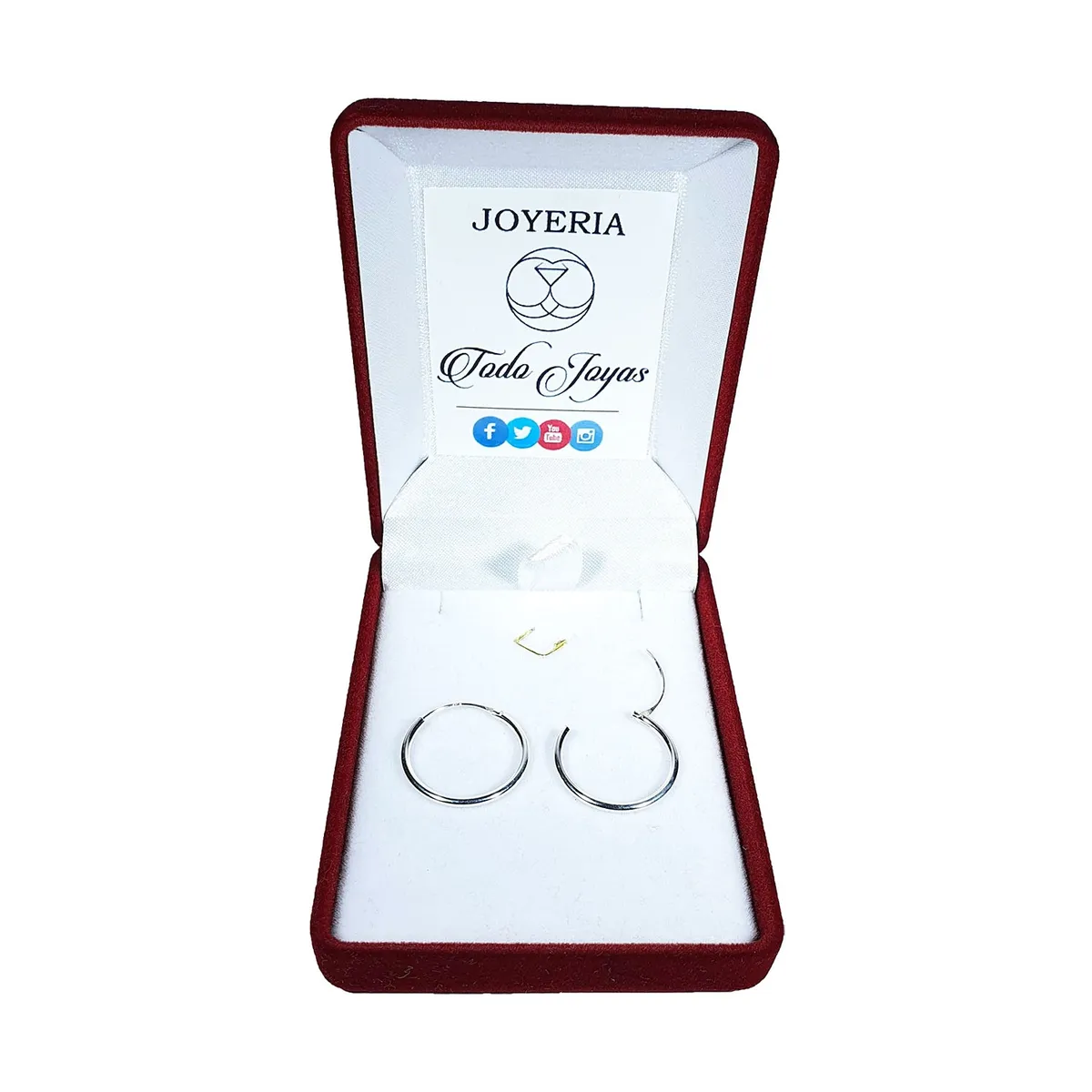TODOJOYAS - Aros Plata 925 Argolla Lisa 18mm