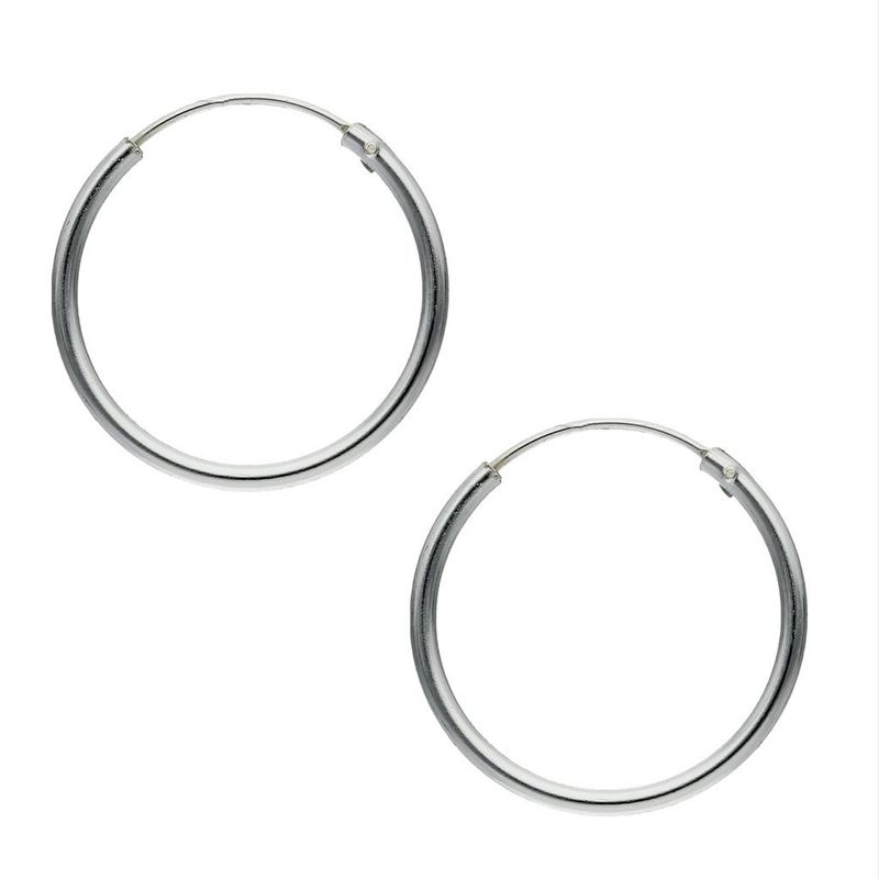 TODOJOYAS - Aros Argolla Lisa 20mm Plata Fina 925
