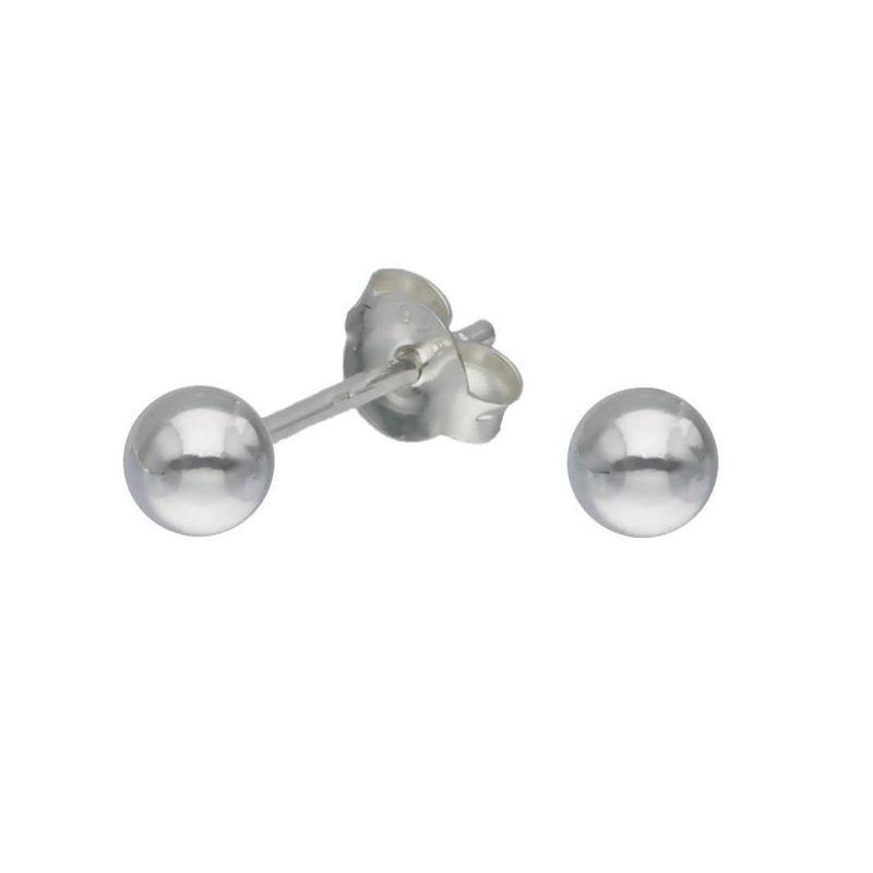 TODOJOYAS - Aros Plata 925 Esferas 4mm