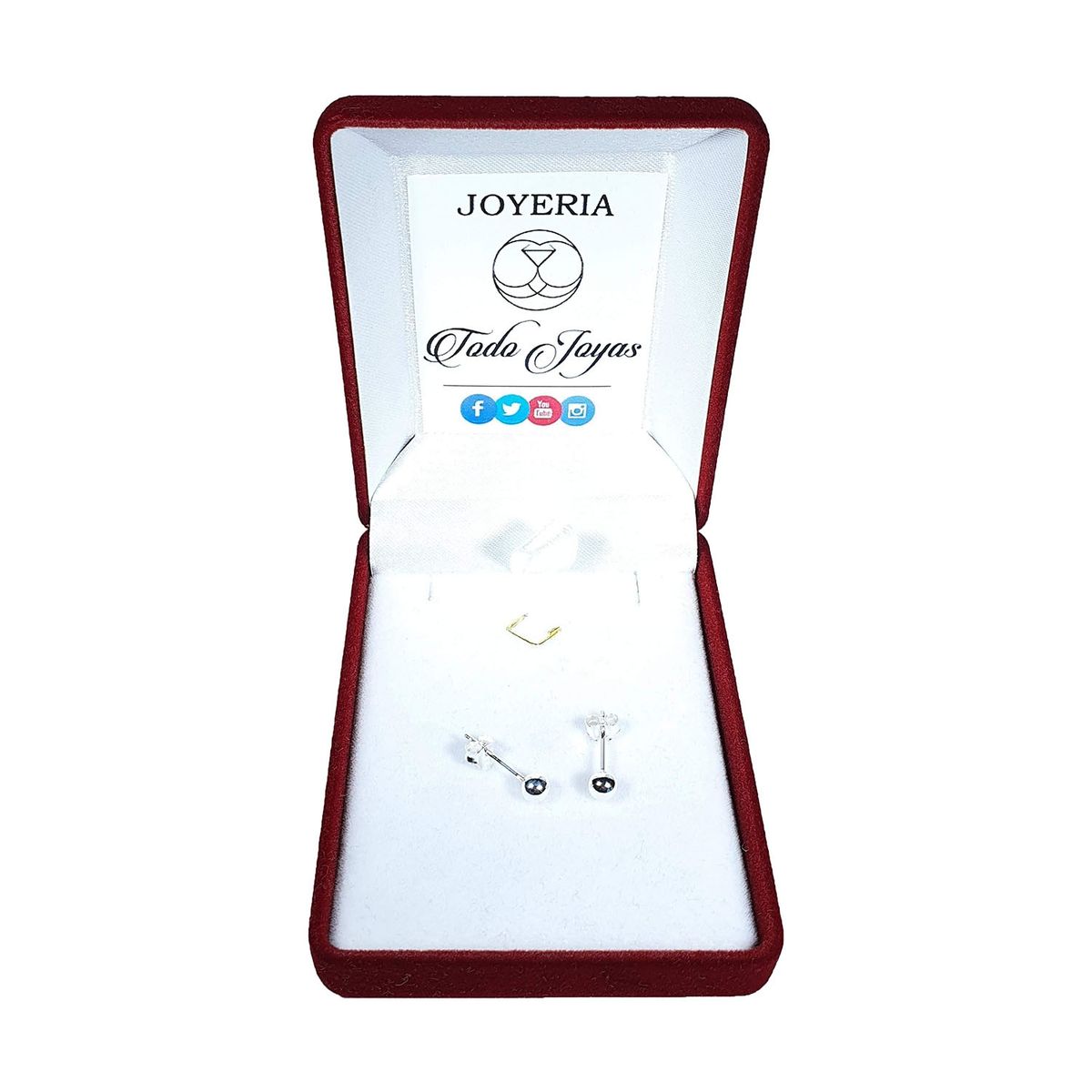 TODOJOYAS - Aros Plata 925 Esferas 4mm