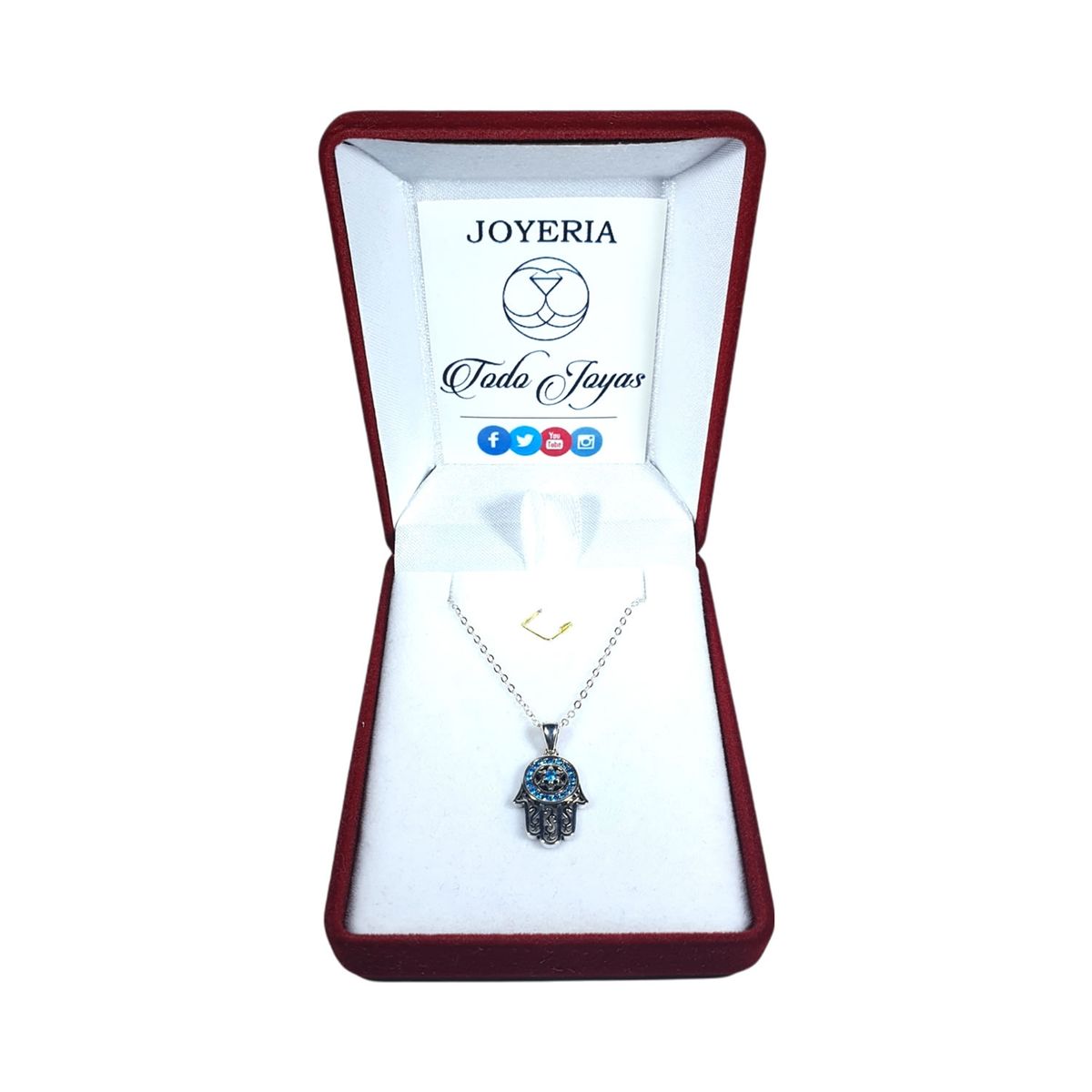 TODOJOYAS - Collar Plata 925 Hamsa Mano de Fatima