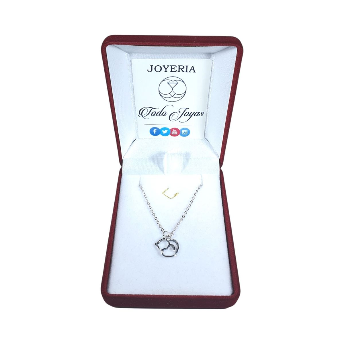 TODOJOYAS - Collar Plata 925 Gatito Plateado