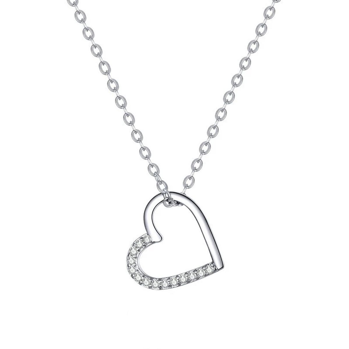 TODOJOYAS - Collar Plata 925 Mini Corazon Circones