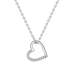 TODOJOYAS - Collar Plata 925 Mini Corazon Circones