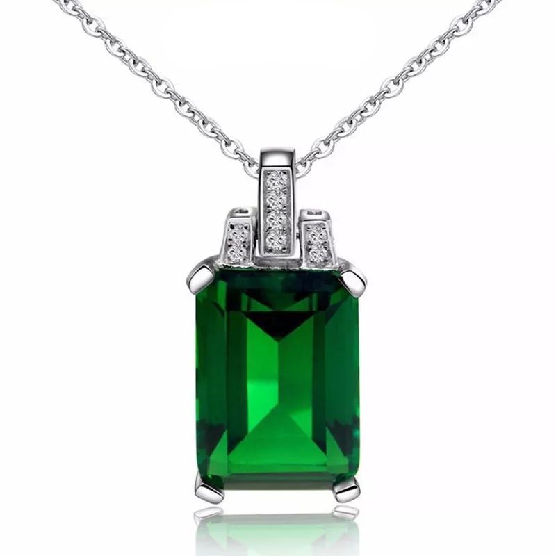 TODOJOYAS - Collar Cristal Verde Circones