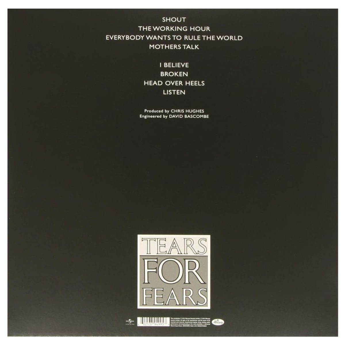 HITWAY MUSIC - TEARS FOR FEARS - SONGS FROM THE BIG CHAIR - VINILO