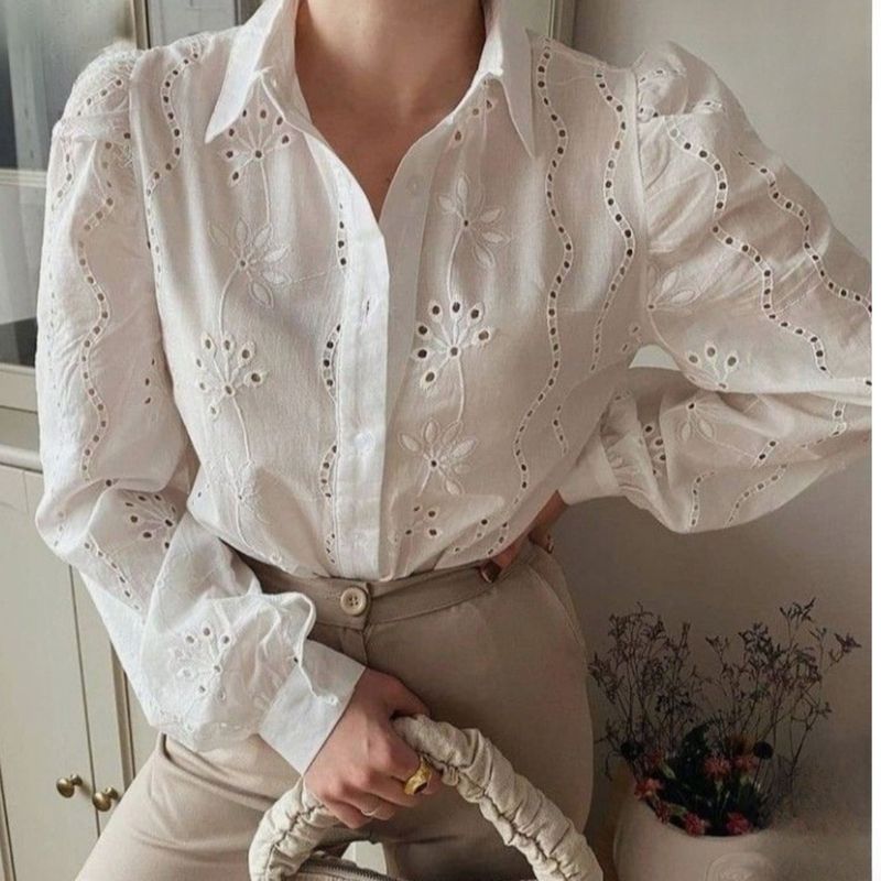 ARRAKASTA - Blusa de algodón S a XXL