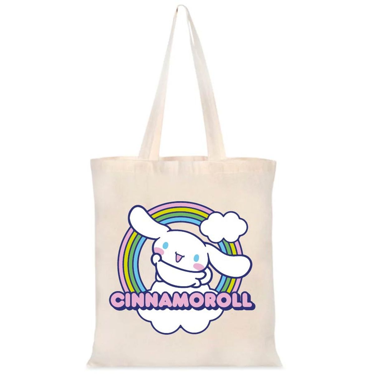 GENERICO - CINNAMOROLL  TOTE BAG  CREA  ESTAMPADO   COMICS 35 X 40 CM