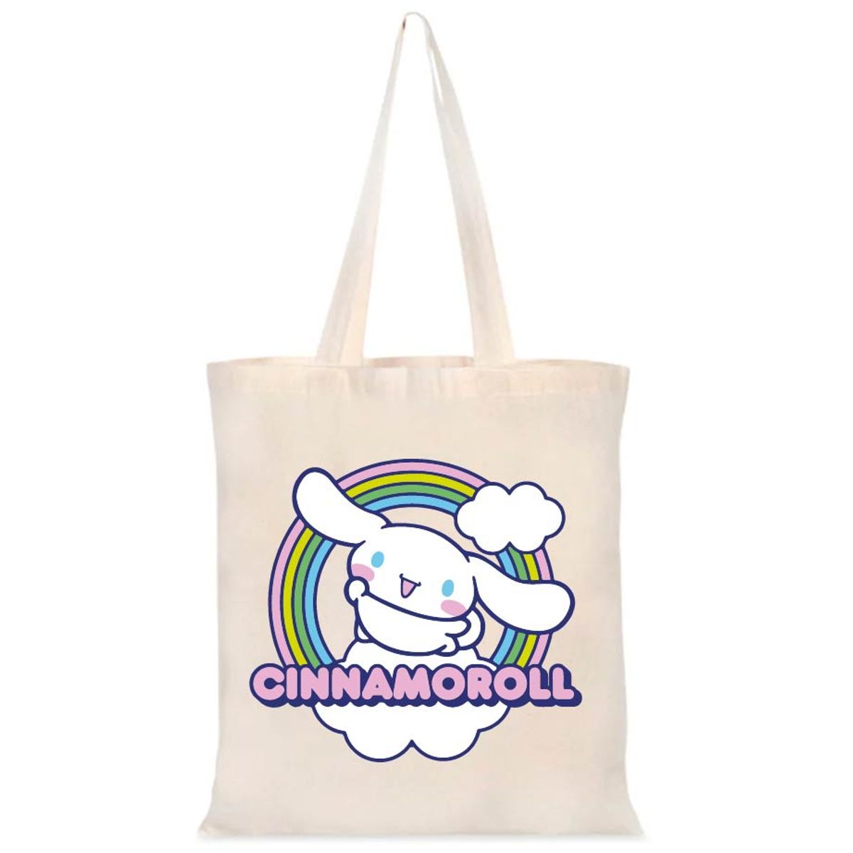 GENERICO - CINNAMOROLL  TOTE BAG  CREA  ESTAMPADO   COMICS 35 X 40 CM