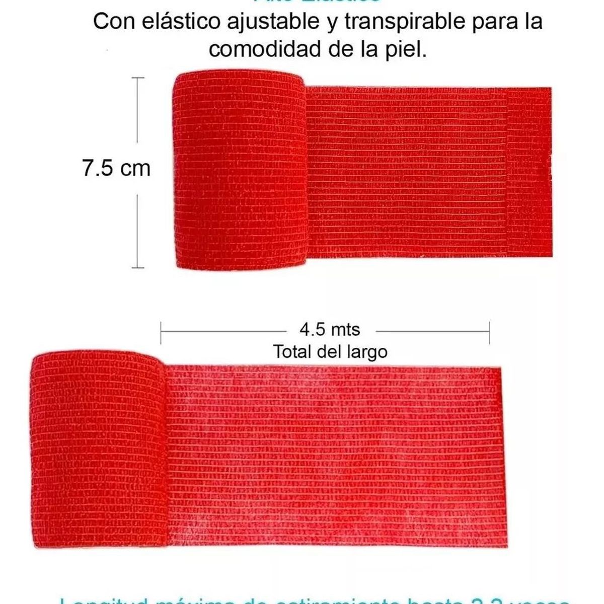 KUANGYE - Venda Autoadherente Vendaje Deportivo 7.5 Cm X 4.5 M, 12 Und