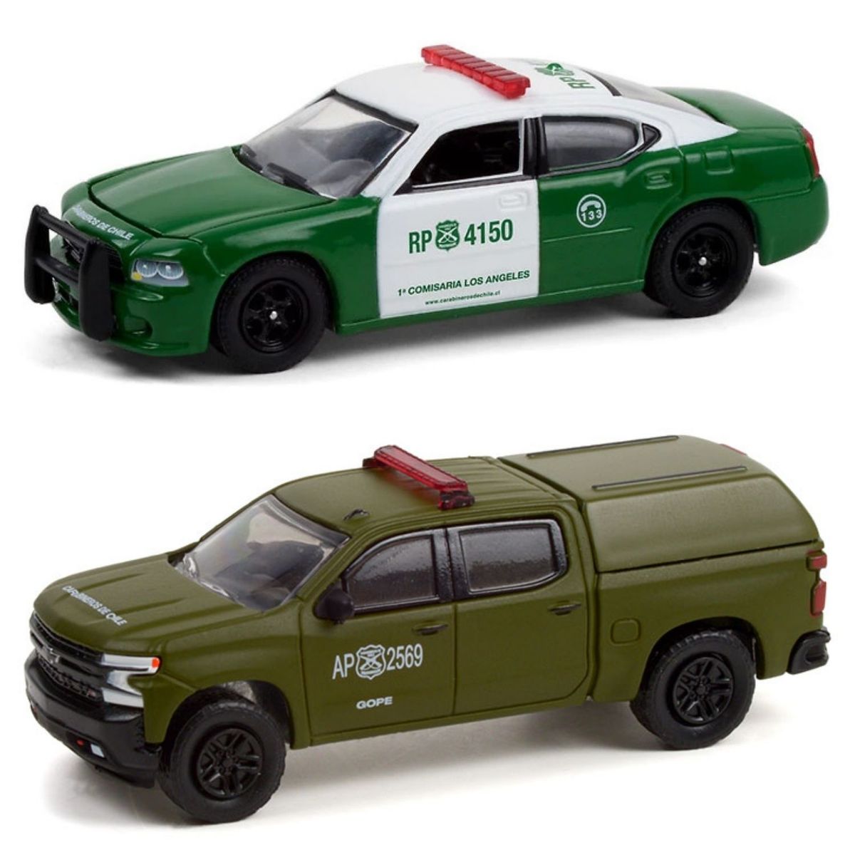 GENERICO - Autos Carabineros de Chile Pack 2 Autitos Coleccionables