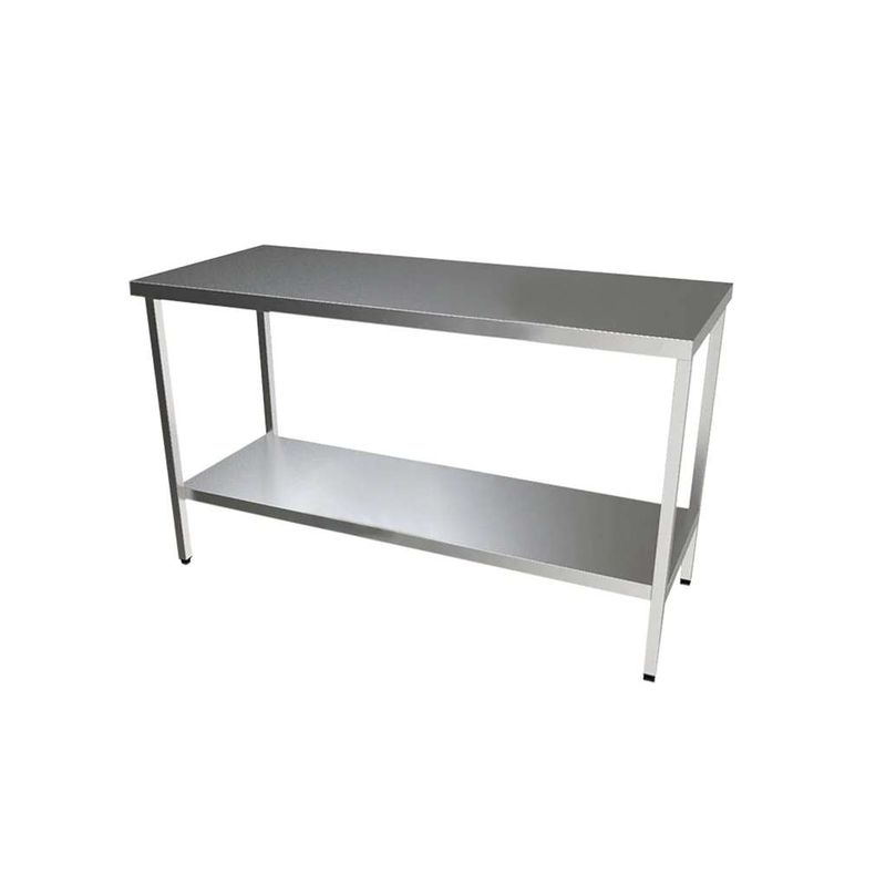 GENERICO - Mesón de trabajo Central 1500X600X850 Acero Inox
