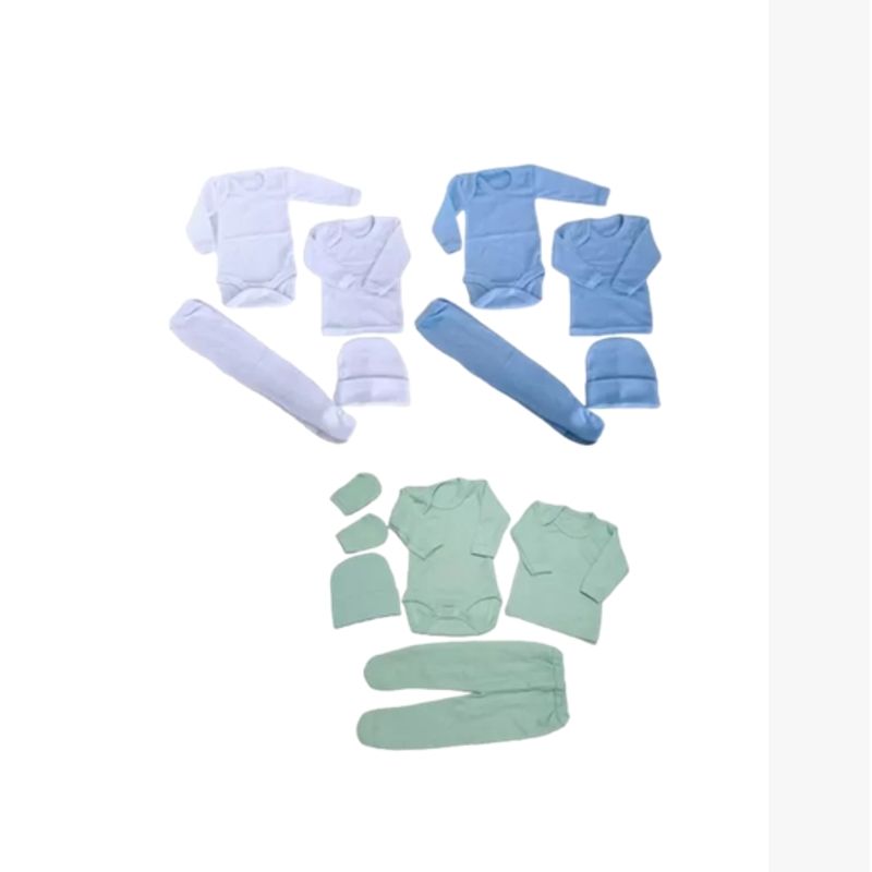 GENERICO - PACK 3 Ajuar 3 A 6 Meses Talla 2  Ropa Interior