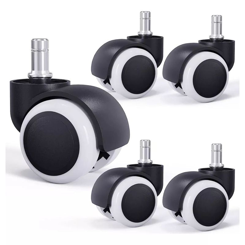 KUANGYE - Ruedas Para Silla Escritorio Tipo Roller Set 5 Universales