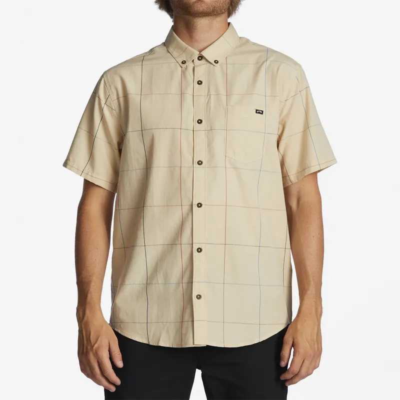 BILLABONG - Camisa M/C Hombre All Day M Wv Beige BILLABONG