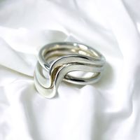 Anillo de Plata ola Triple