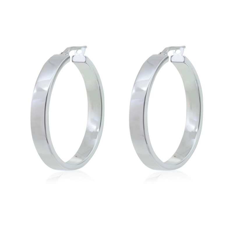 JB JOYAS BARON - Aros de Plata Esterlina 925 Argollas Grandes