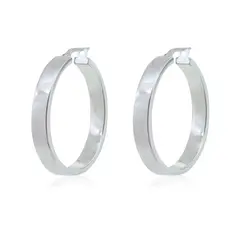 JB JOYAS BARON - Aros de Plata Esterlina 925 Argollas Grandes