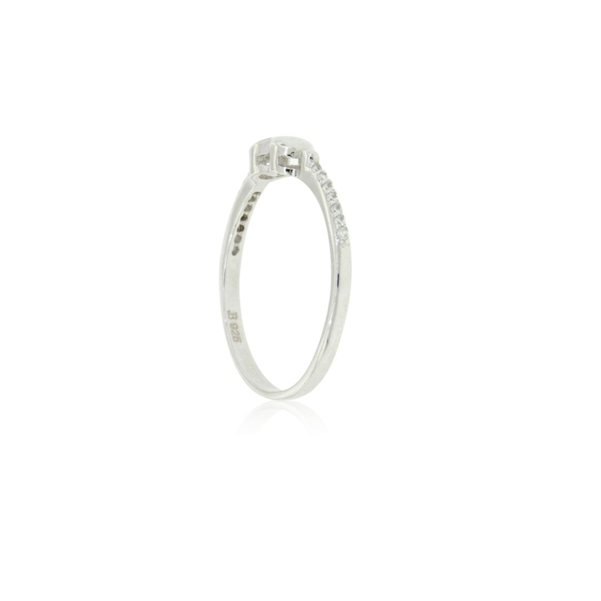 JB JOYAS BARON - Anillo de Plata Esterlina 925 Corazón Liso