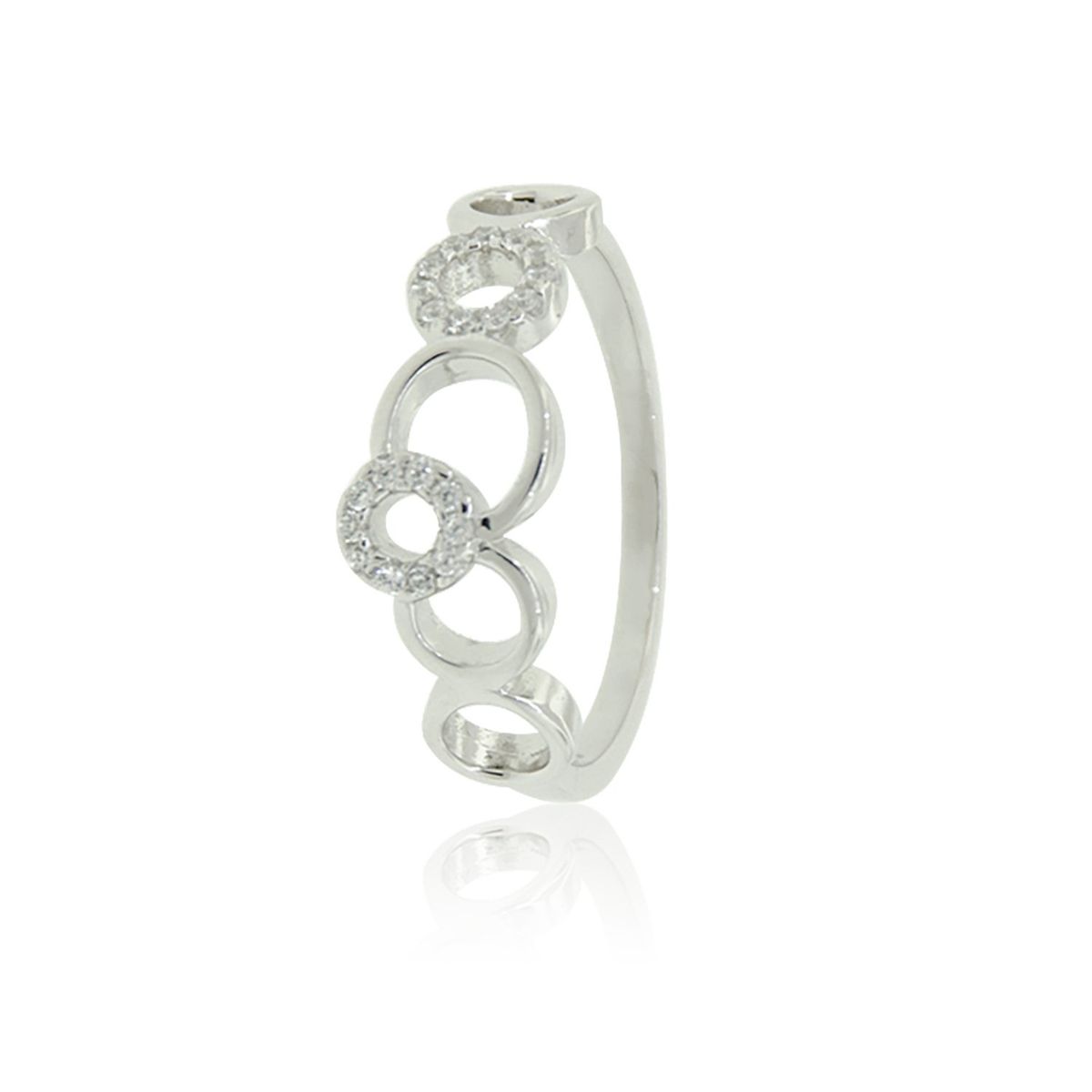 JB JOYAS BARON - Anillo de Plata Esterlina 925 Infinitos Circon