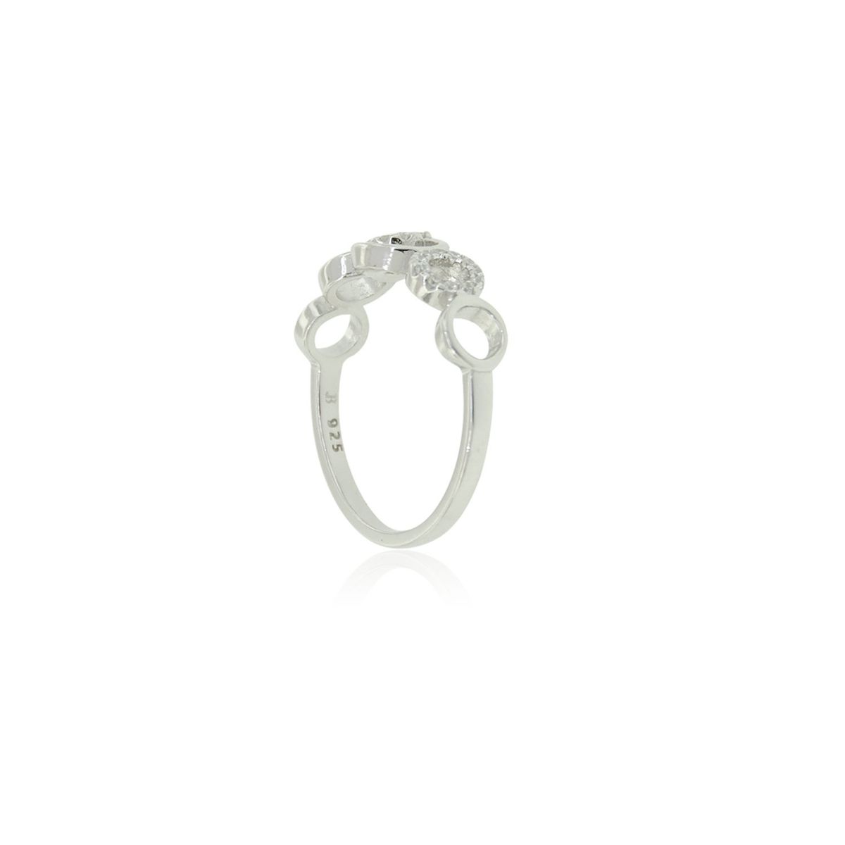 JB JOYAS BARON - Anillo de Plata Esterlina 925 Infinitos Circon