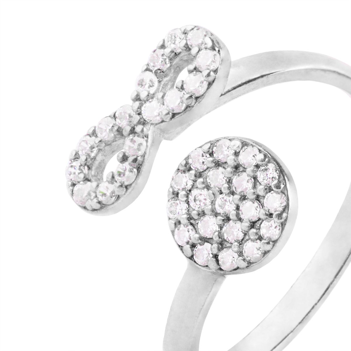 JB JOYAS BARON - Anillo de Plata Esterlina 925 Circulo Infinito