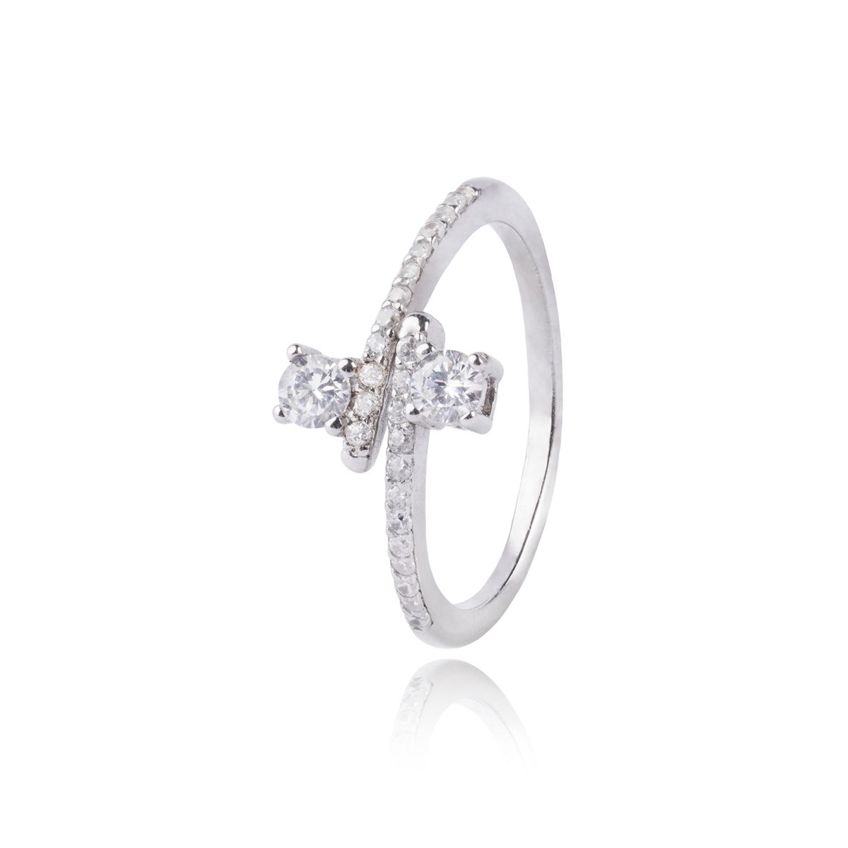 JB JOYAS BARON - Anillo de Plata Esterlina 925 Circones Cruzados