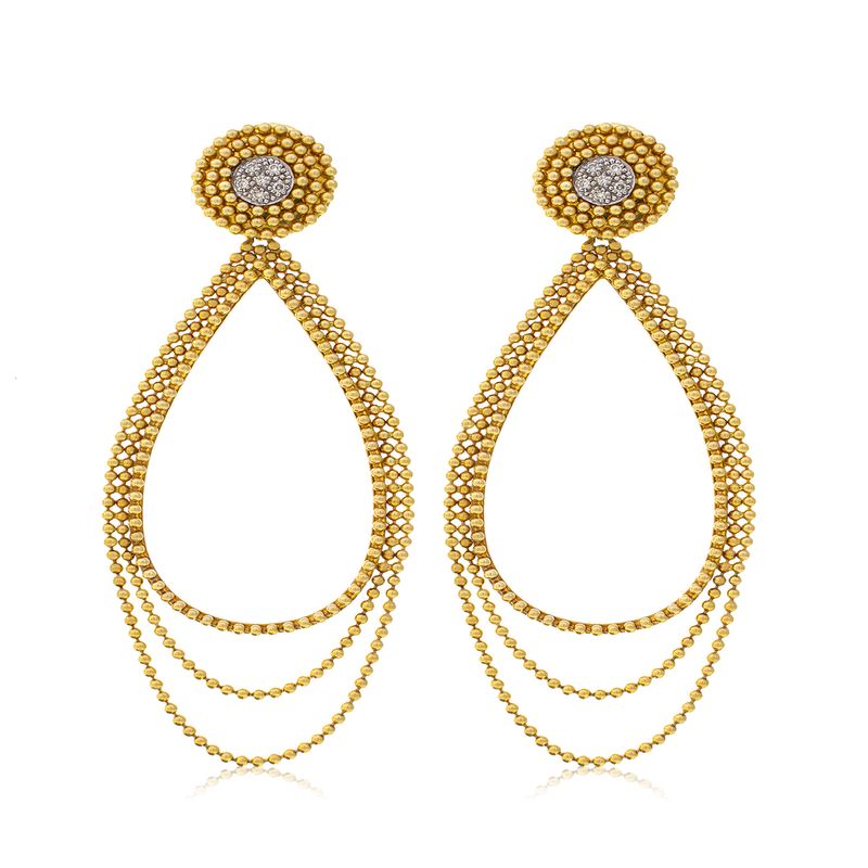JB JOYAS BARON - Aros Oro Amarillo 18kt Diamantes