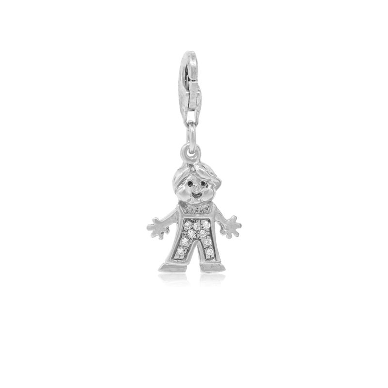 JB JOYAS BARON - Colgante de Plata Esterlina 925 Niño Circonita