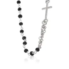 JB JOYAS BARON - Collar de Plata Esterlina 925 Rosario Onix