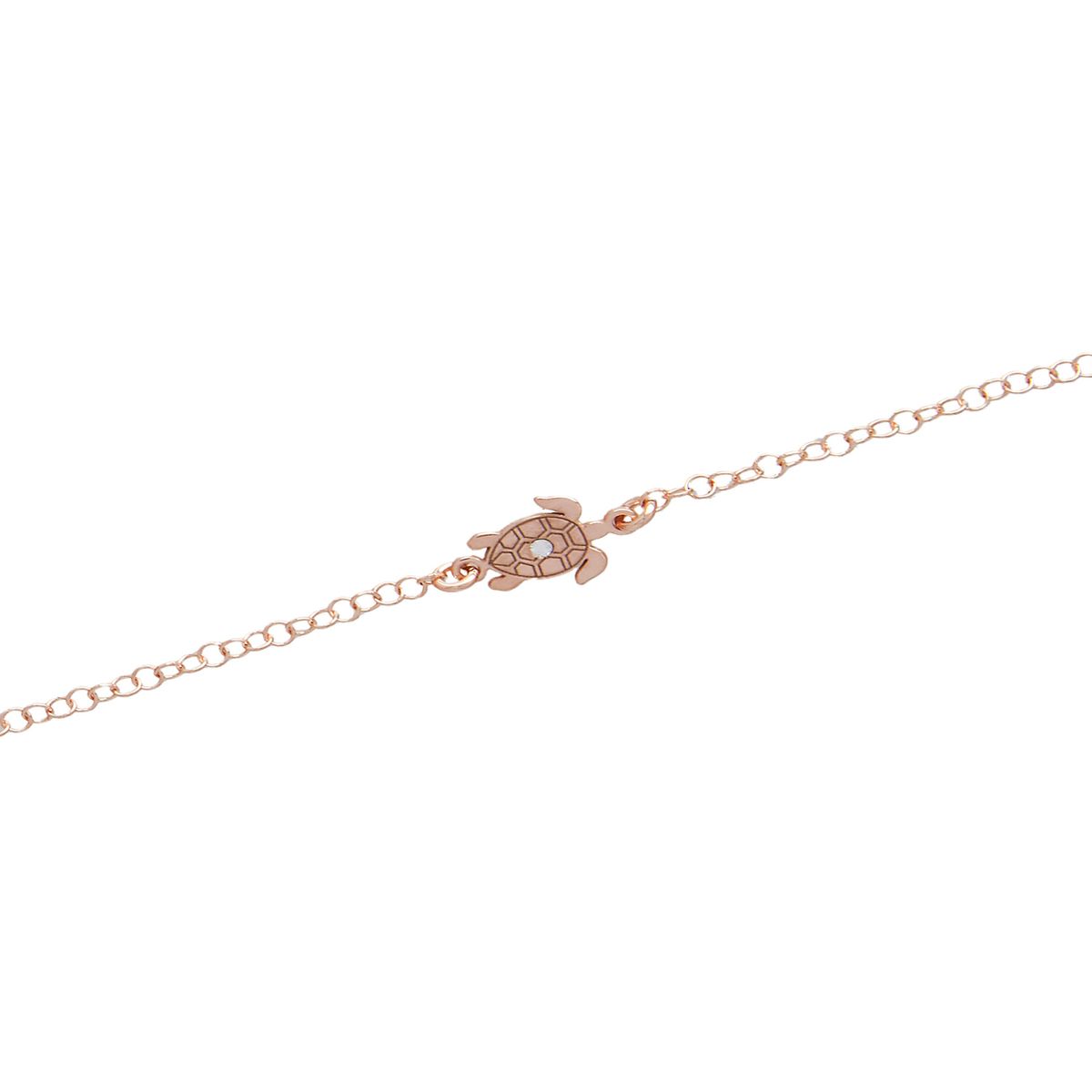 JB JOYAS BARON - Pulsera de Plata Esterlina 925 Tortuga Circonita