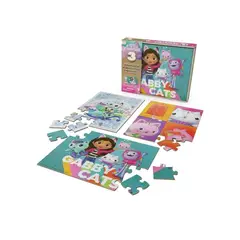 GENERICO - IMEX 6066549 GABBYS DOLLHOUSE 3 PUZZLES MADERA 24 PIEZAS