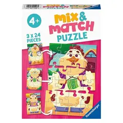 RAVENSBURGER - 05198 PUZZLE MIX AND MATCH AMIGOS DE LA GRANJA